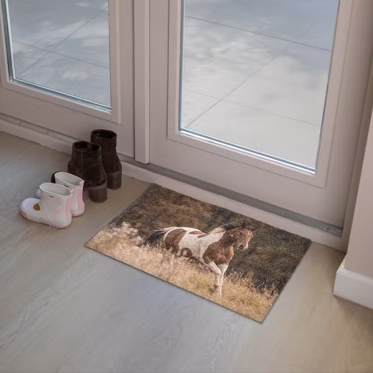 Paard - Bruin - Gras Deurmat klein -sfeer3