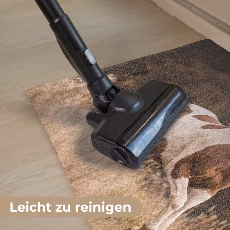Paard - Bruin - Gras Deurmat klein -reinigen_DE