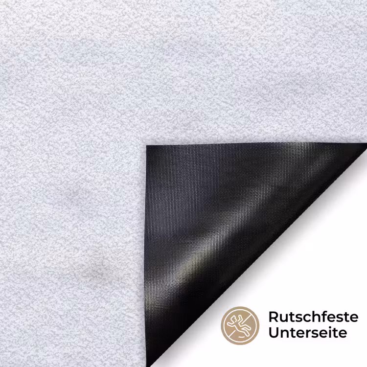 Paard - Kop - Winter - Dieren - Wit Deurmat klein -antislip_DE
