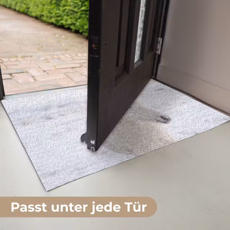 Paard - Kop - Winter - Dieren - Wit Deurmat klein -USP_DE