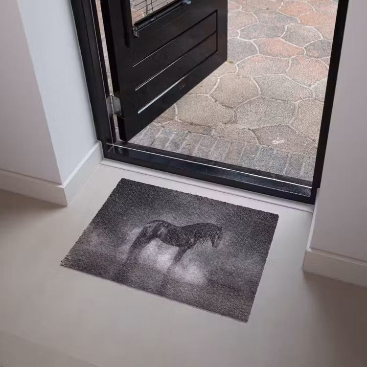 Paard - Magisch - Zwart Deurmat klein -sfeer5