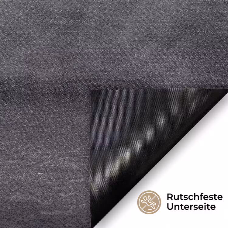 Paard - Magisch - Zwart Deurmat klein -antislip_DE