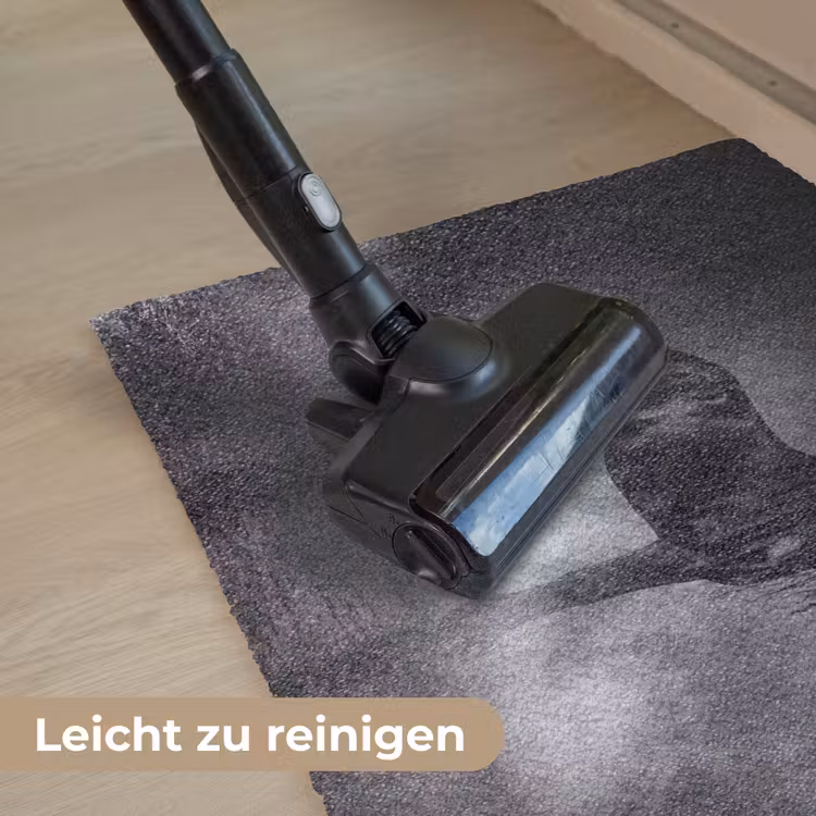Paard - Magisch - Zwart Deurmat klein -reinigen_DE