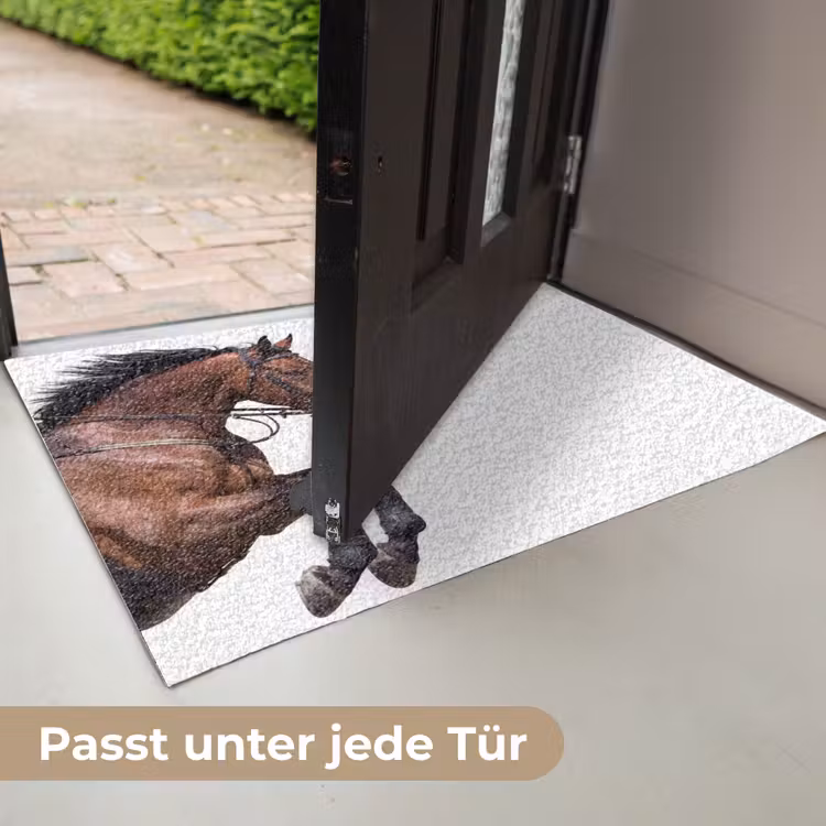 Paard - Springen - Modern Deurmat klein -USP_DE