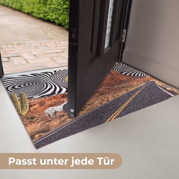 Fußmatte - Pferd – Wüste – Natur - Paard - Woestijn - Natuur Deurmat klein
