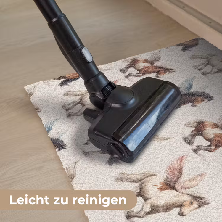 Paarden - Vleugels - Kleurrijk Deurmat klein 898 -reinigen_DE