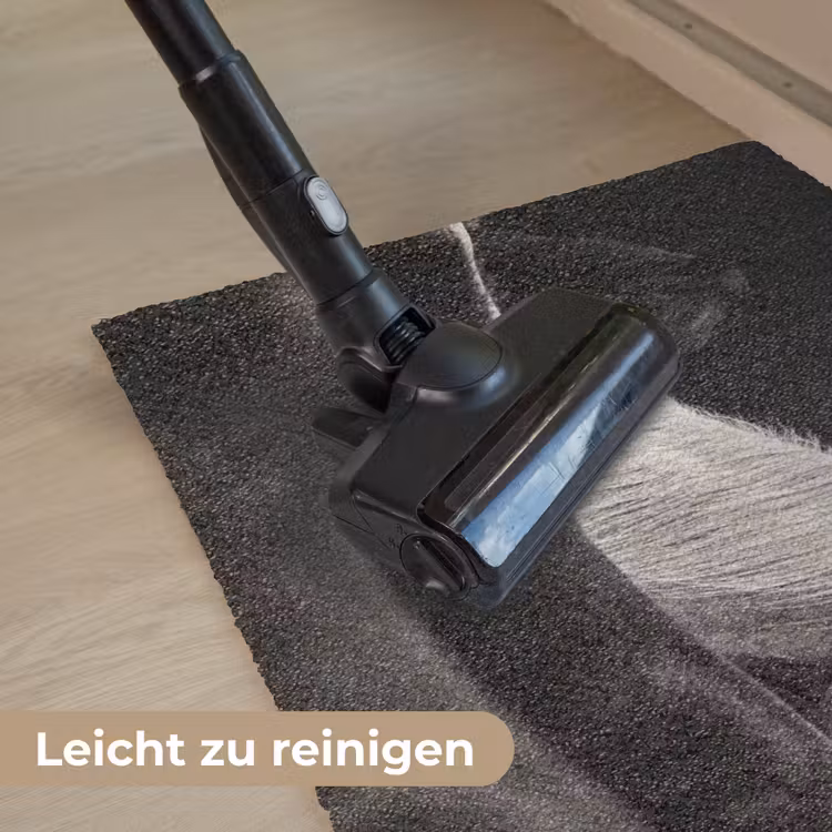 Paarden - Zwart - Wit - Kudde Deurmat klein -reinigen_DE