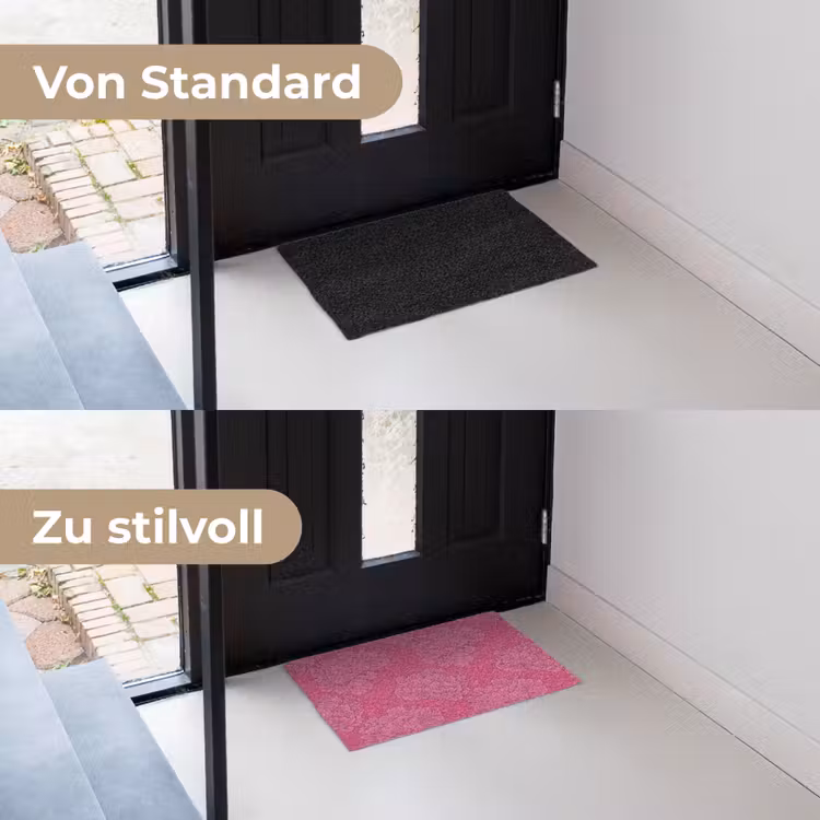 Pioenrozen - Energiek - Roze Deurmat klein 898 -voor-na_DE