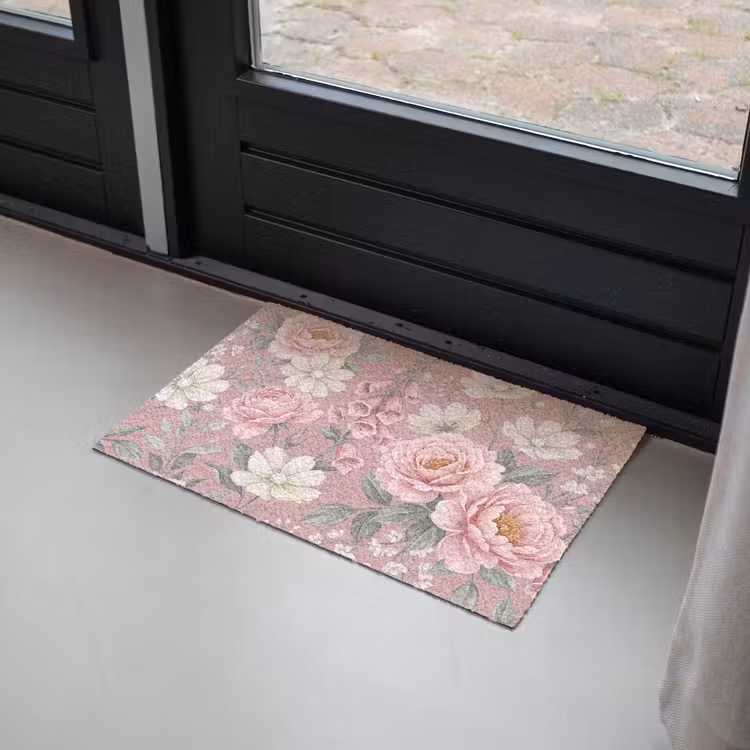 Pioenrozen - Vingerhoedskruid - Pink Deurmat klein -sfeer2