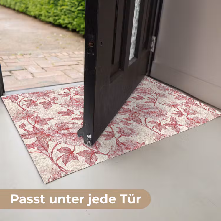 Pioenrozen - Modern - Rood Deurmat klein 898 -USP_DE