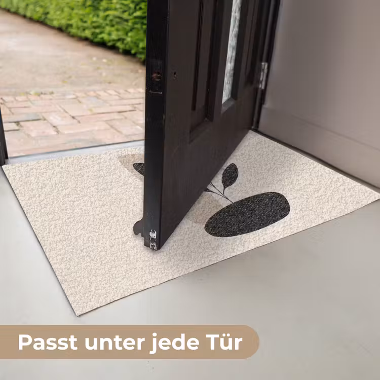 Plant - Beige - Japandi Deurmat klein -USP_DE