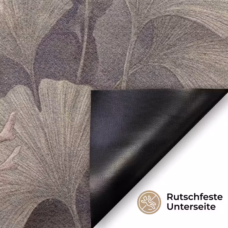 Plant - Bladeren - Zee - Illustratie - Groen Deurmat klein -antislip_DE