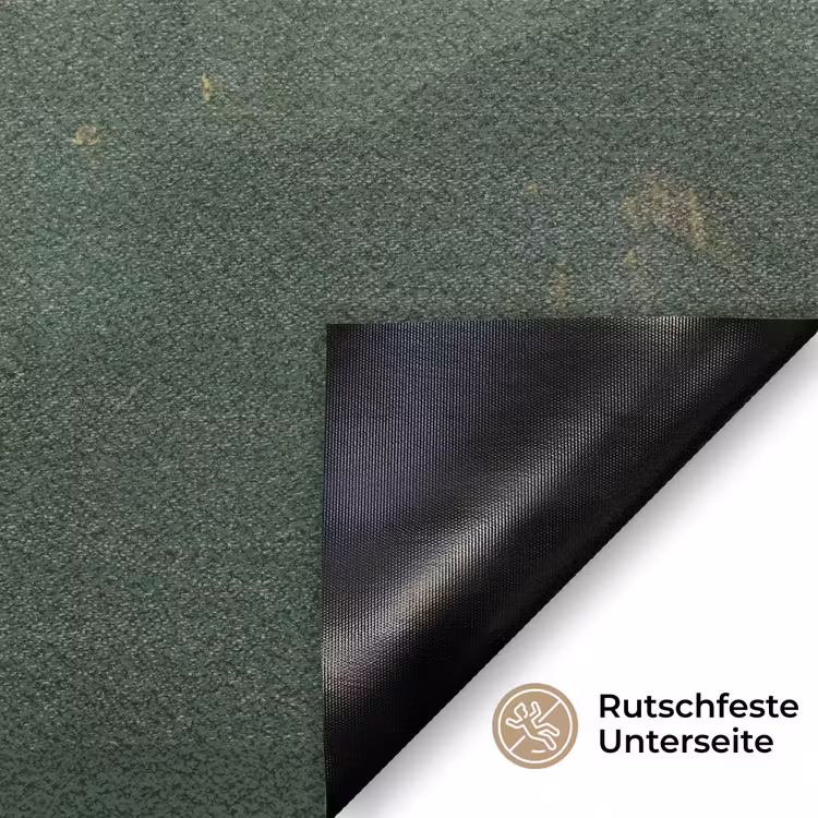 Plant - Bloemen - Wit Deurmat klein -antislip_DE