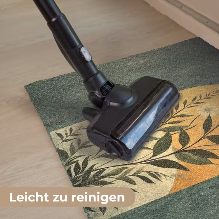 Plant - Bloemen - Wit Deurmat klein -reinigen_DE