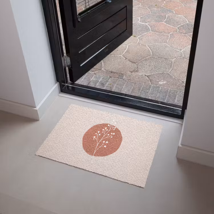 Plant - Tak - Abstract - Modern - Wit Deurmat klein -sfeer5