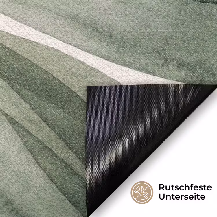 Planten - Abstract - Waterverf - Groen - Natuur Deurmat klein -antislip_DE