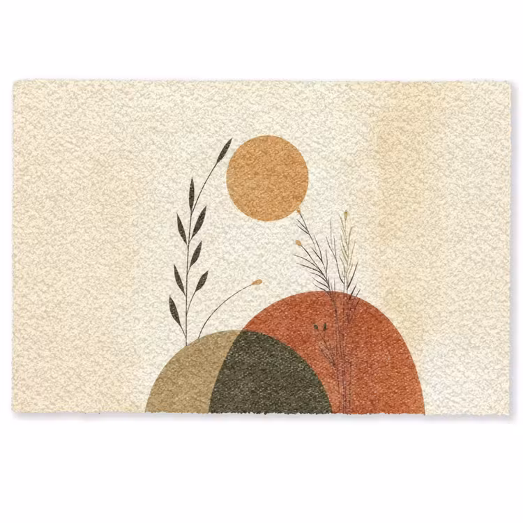 Planten - Abstract - Vormen Deurmat klein -zkaufland3d
