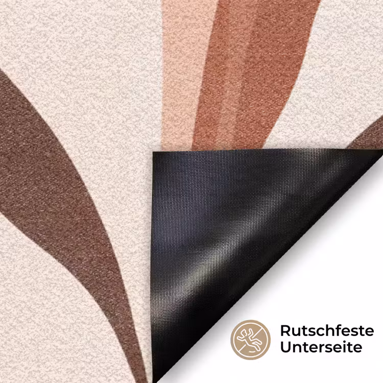 Planten - Abstract - Natuur - Bruin Deurmat klein -antislip_DE