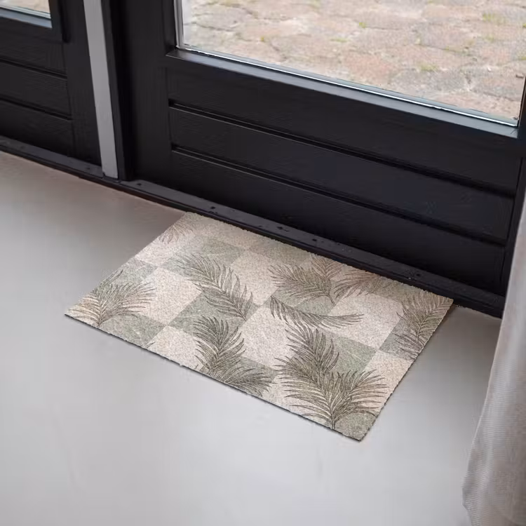 Planten - Bladeren - Marmer - Modern - Groen Deurmat klein -sfeer2