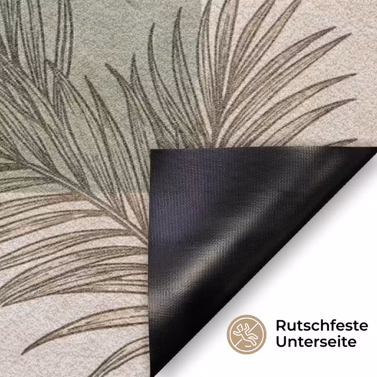Planten - Bladeren - Marmer - Modern - Groen Deurmat klein -antislip_DE