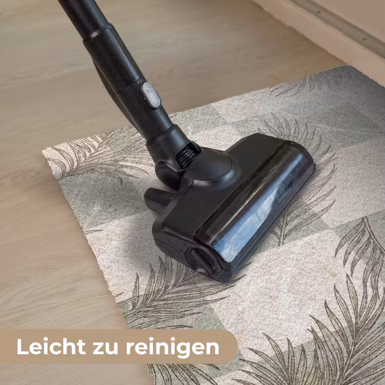 Planten - Bladeren - Marmer - Modern - Groen Deurmat klein -reinigen_DE