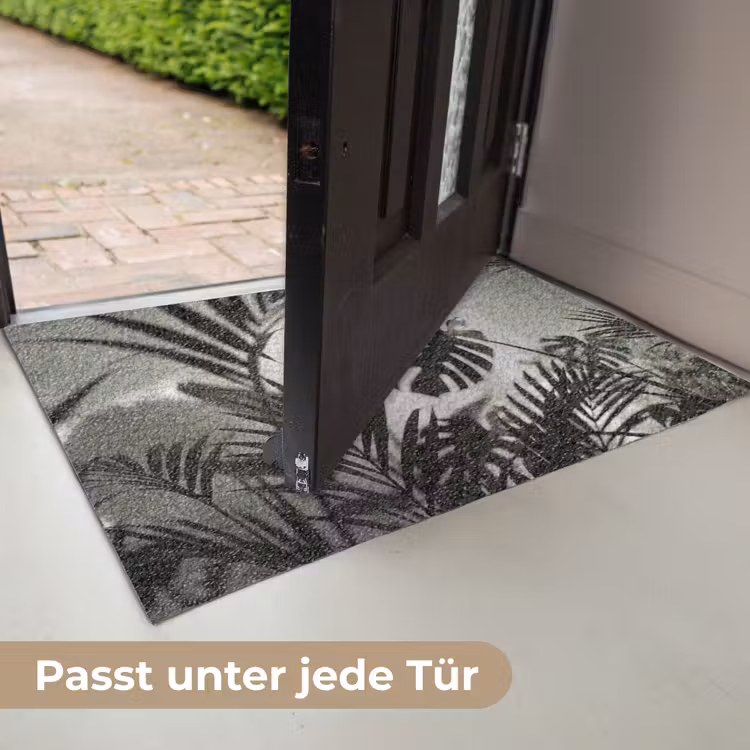 Planten - Bladeren - Natuur - Minimalistisch - Groen Deurmat klein -USP_DE