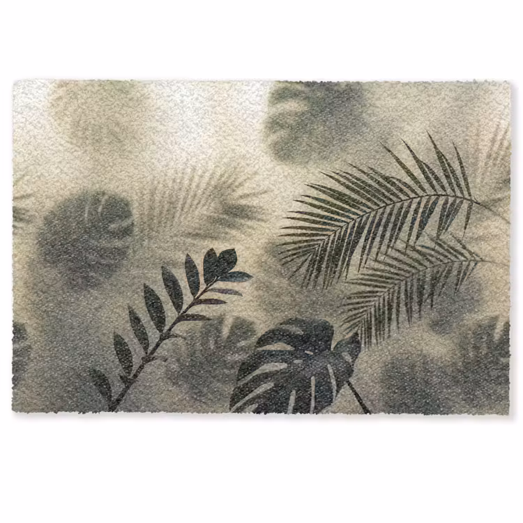 Planten - Bladeren - Schaduwen - Groen - Modern Deurmat klein -zkaufland3d