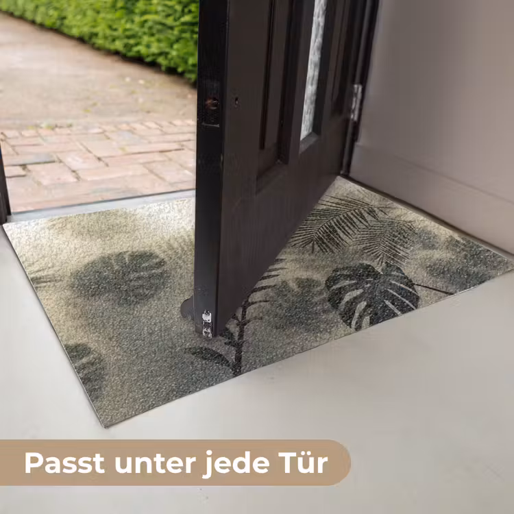 Planten - Bladeren - Schaduwen - Groen - Modern Deurmat klein -USP_DE