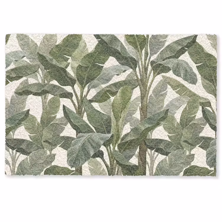 Planten - Bladeren - Tropisch - Groen Deurmat klein -zkaufland3d