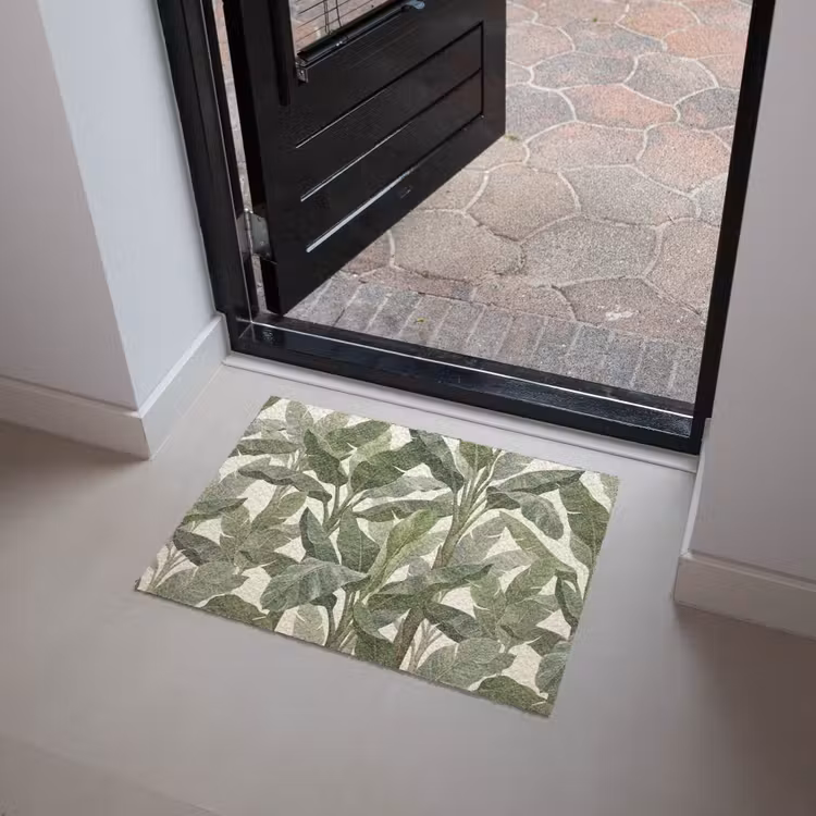 Planten - Bladeren - Tropisch - Groen Deurmat klein -sfeer5
