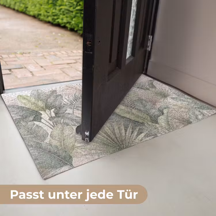 Planten - Tropisch - Bladeren - Groen - Natuur Deurmat klein -USP_DE