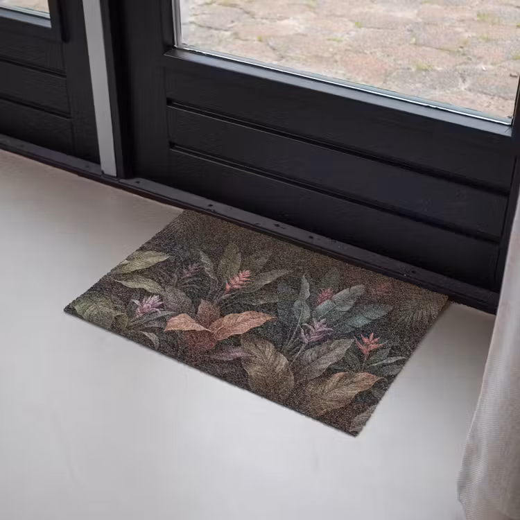 Planten - Tropisch - Jungle - Donker - Natuur Deurmat klein -sfeer2