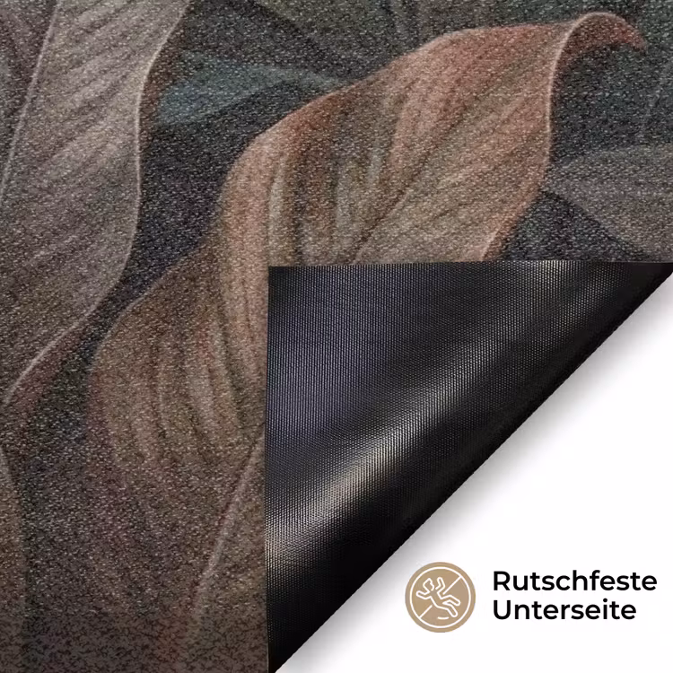 Planten - Tropisch - Jungle - Donker - Natuur Deurmat klein -antislip_DE