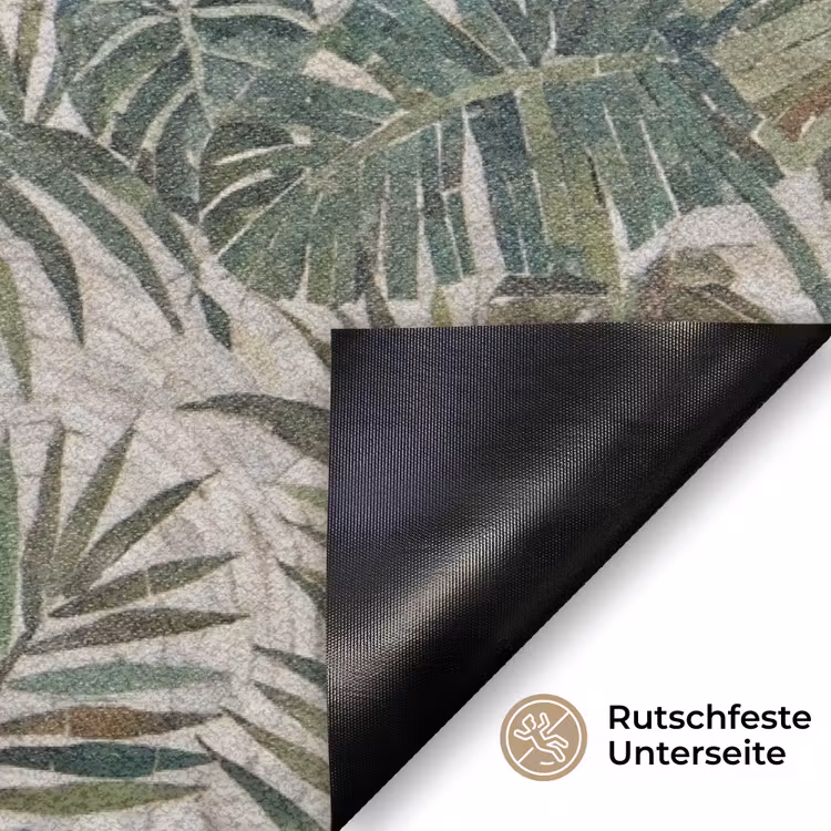 Planten - Tropisch - Mozaïek - Natuur - Groen Deurmat klein -antislip_DE