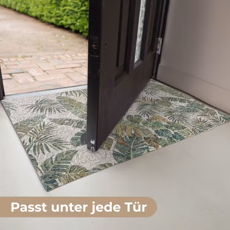 Planten - Tropisch - Mozaïek - Natuur - Groen Deurmat klein -USP_DE