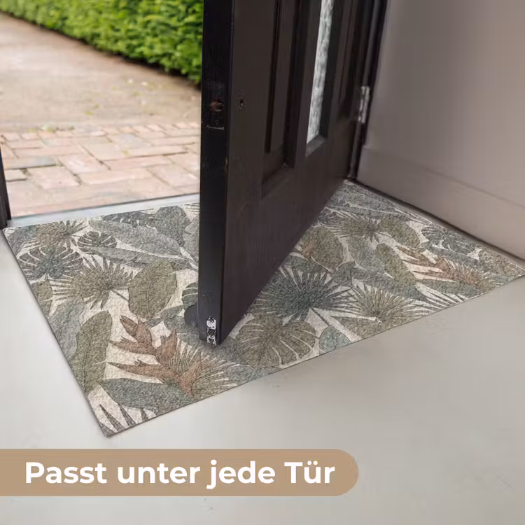 Planten - Tropisch - Natuur - Illustratie - Groen Deurmat klein -USP_DE