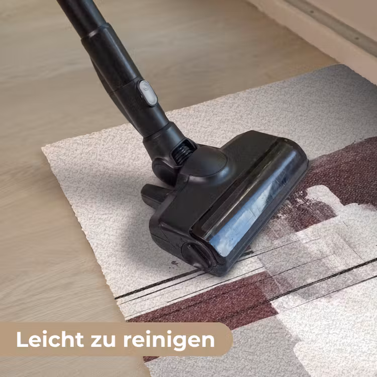 Penseelstreken - Abstract - Lijnen - Rood Deurmat klein -reinigen_DE