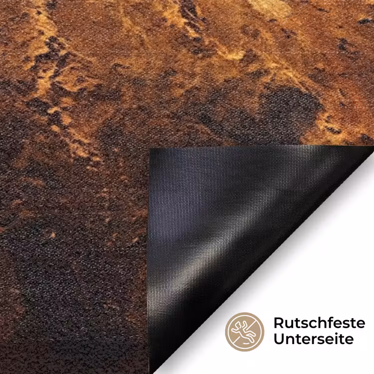 Fußmatte - Planet – Weltraum – Orange - Planeet - Ruimte - Oranje Deurmat klein