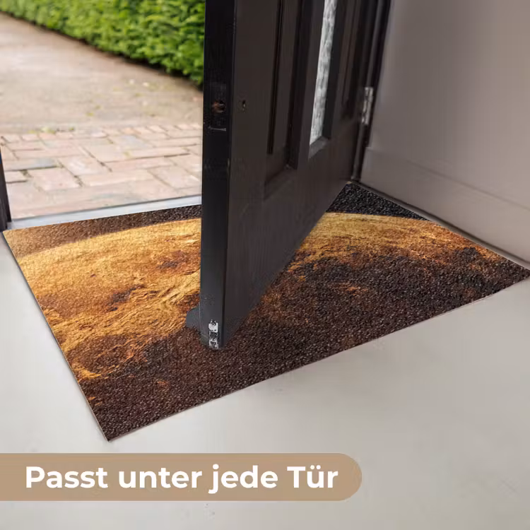 Fußmatte - Planet – Weltraum – Orange - Planeet - Ruimte - Oranje Deurmat klein