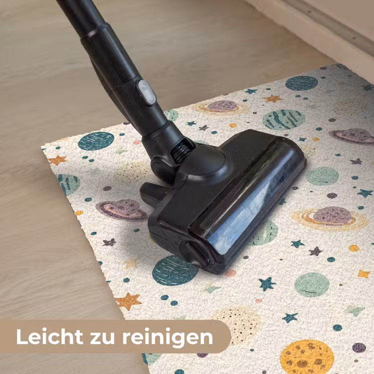 Planeten - Retro - Kleurrijk Deurmat klein 898 -reinigen_DE