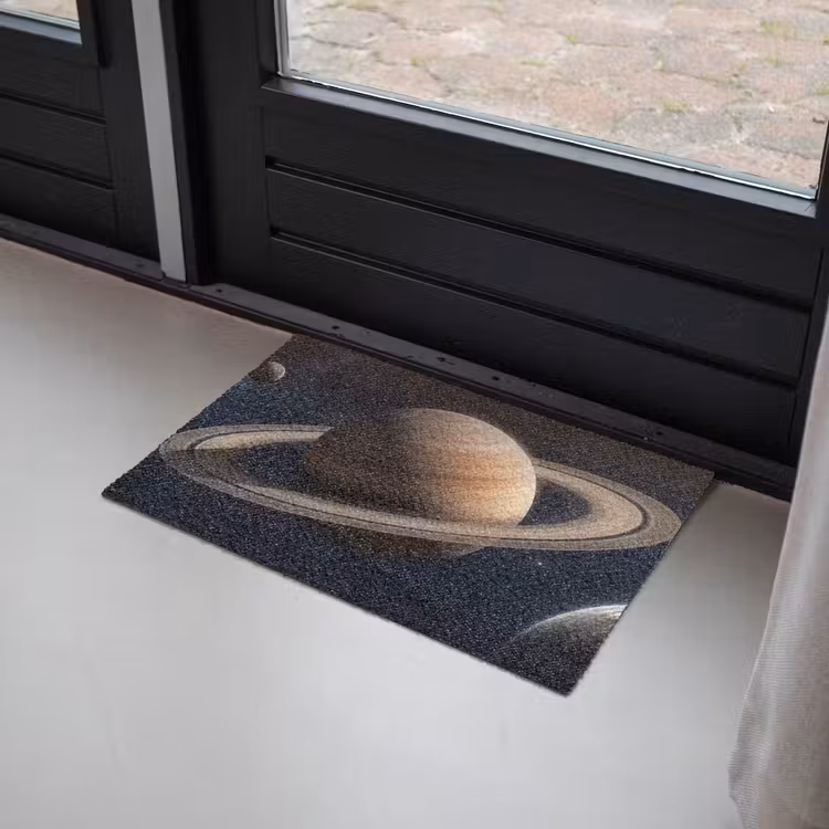 Planeten - Saturnus - Ruimte Deurmat klein -sfeer2