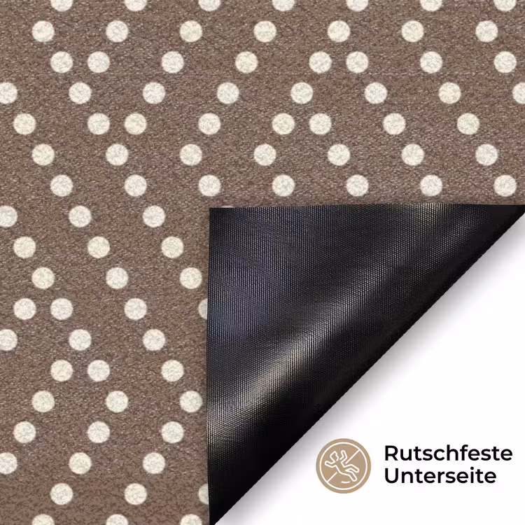 Stippen - Bruin - Beige - Patroon Deurmat klein 898 -antislip_DE