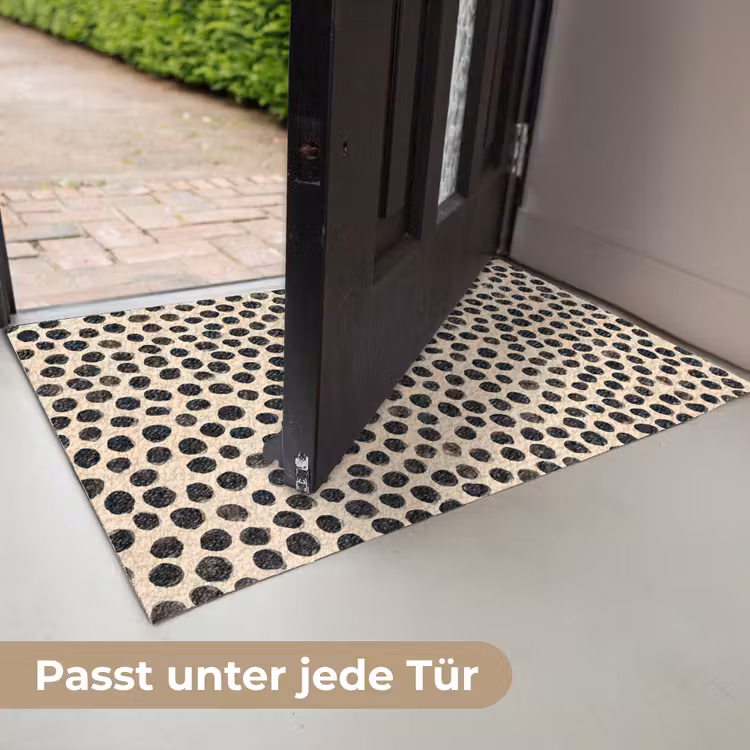 Stippen - Patroon - Zwart Deurmat klein 898 -USP_DE