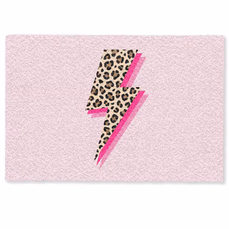 Stippen - Roze - Bliksem Deurmat klein -zkaufland3d