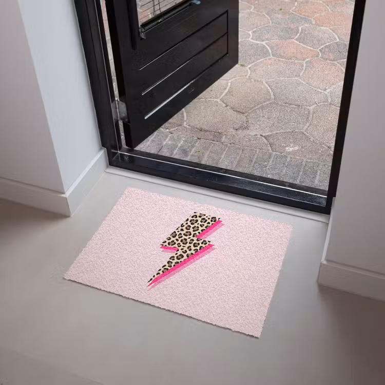Stippen - Roze - Bliksem Deurmat klein -sfeer5