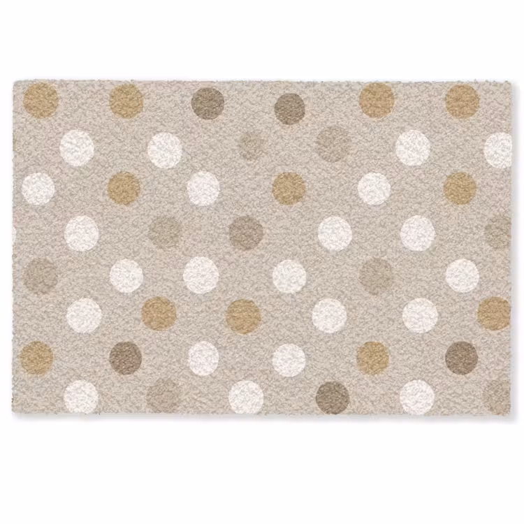 Polka - Dots - Beige Deurmat klein 898 -zkaufland3d