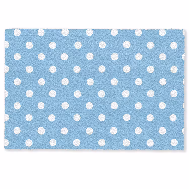 Polka - Dots - Blauw Deurmat klein 898 -zkaufland3d