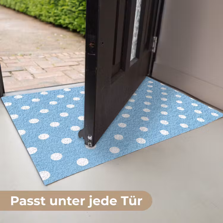 Polka - Dots - Blauw Deurmat klein 898 -USP_DE