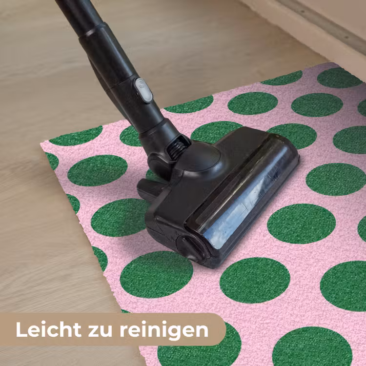 Polkadots - Patroon - Groen Deurmat klein 898 -reinigen_DE