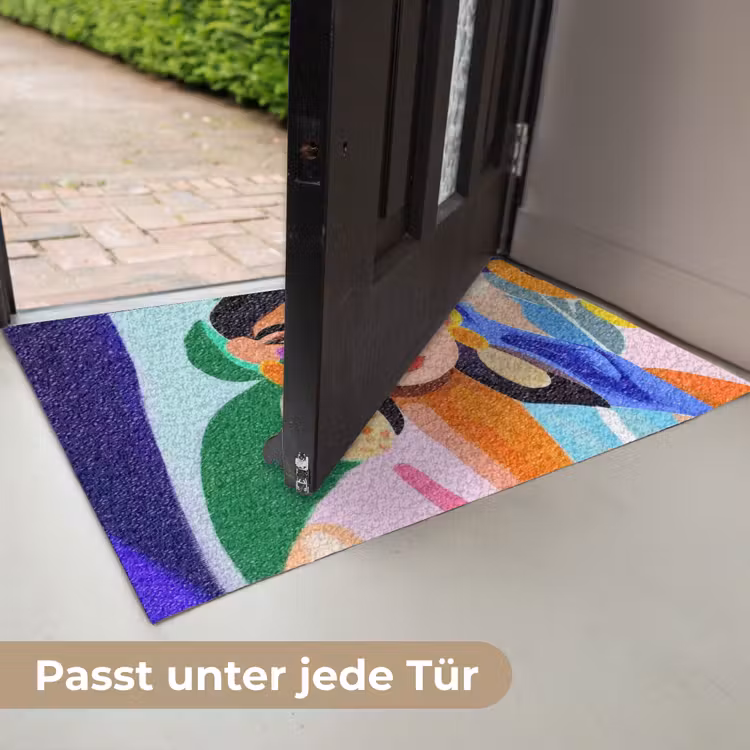 Portret - Vrouw - Modern Deurmat klein -USP_DE